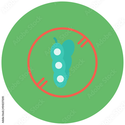 Soy Free icon vector image. Can be used for CBD Oil.