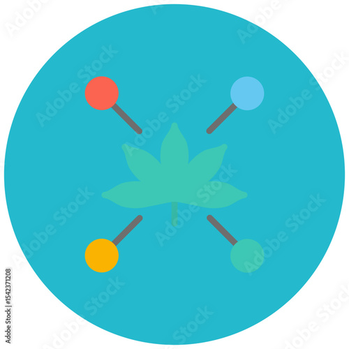 Terpenes icon vector image. Can be used for CBD Oil.