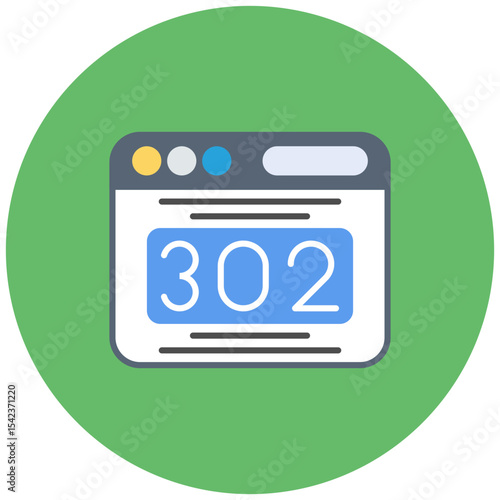 302 Redirect icon vector image. Can be used for Internet Marketing.