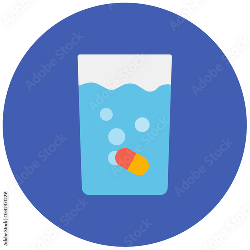 Water Soluble icon vector image. Can be used for CBD Oil.