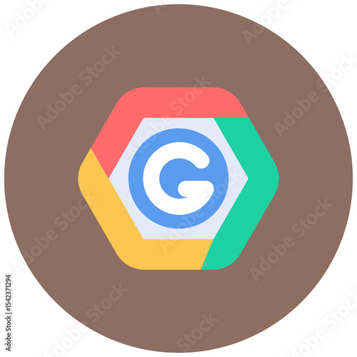 Google Search Console icon vector image. Can be used for Internet Marketing.