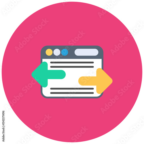 Reciprocal Link icon vector image. Can be used for Internet Marketing.