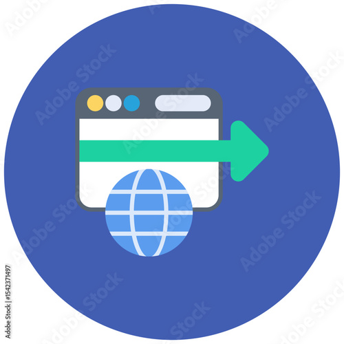 Redirect icon vector image. Can be used for Internet Marketing.
