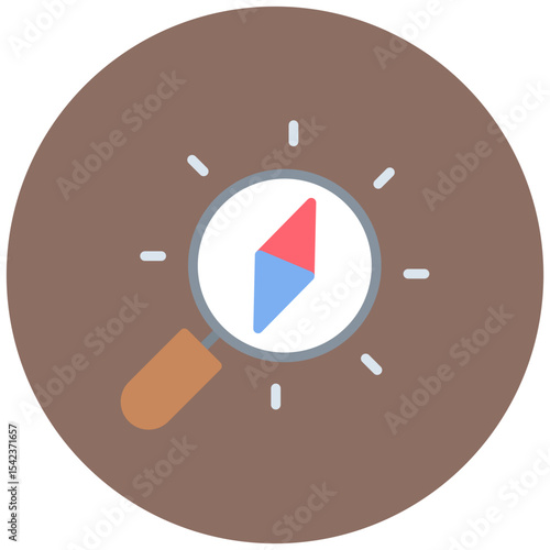 Discover icon vector image. Can be used for Museum.