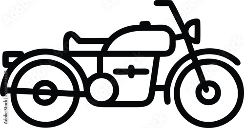 Black and white retro bicycle wheel vector illustration for vintage sport transport or toy tricycle