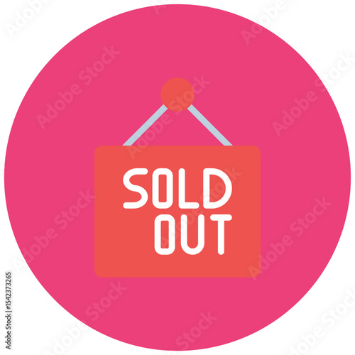 Sold Out icon vector image. Can be used for Technology eCommerce.