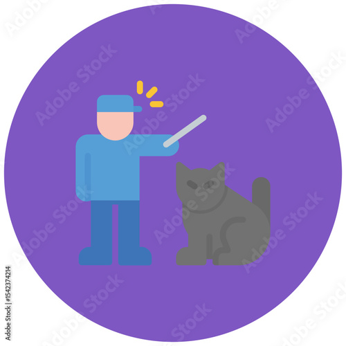 Animal Control icon vector image. Can be used for Emergency Service.