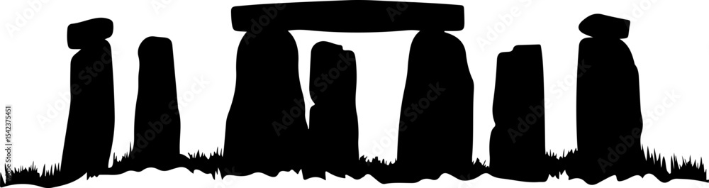 silhouette of stonehenge monument in wiltshire england silhouette of stonehenge monument in wiltshire england
