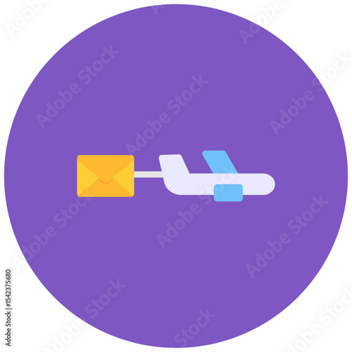 Air Mail icon vector image. Can be used for Postal Service.
