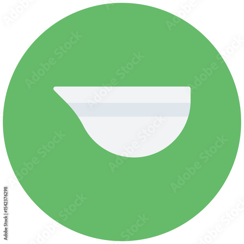 Evaporating Dish icon vector image. Can be used for Science.