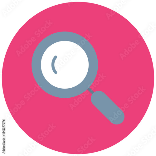 Magnifier icon vector image. Can be used for Science.