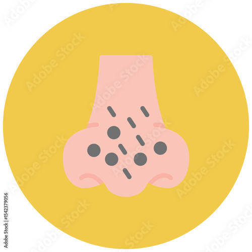 Blackhead icon vector image. Can be used for Dermatology.