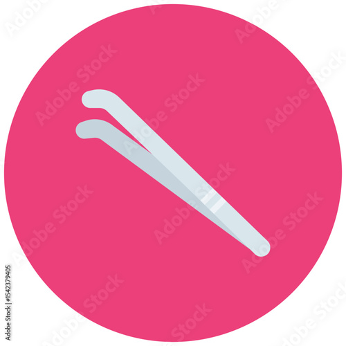 Tweezers icon vector image. Can be used for Dermatology.