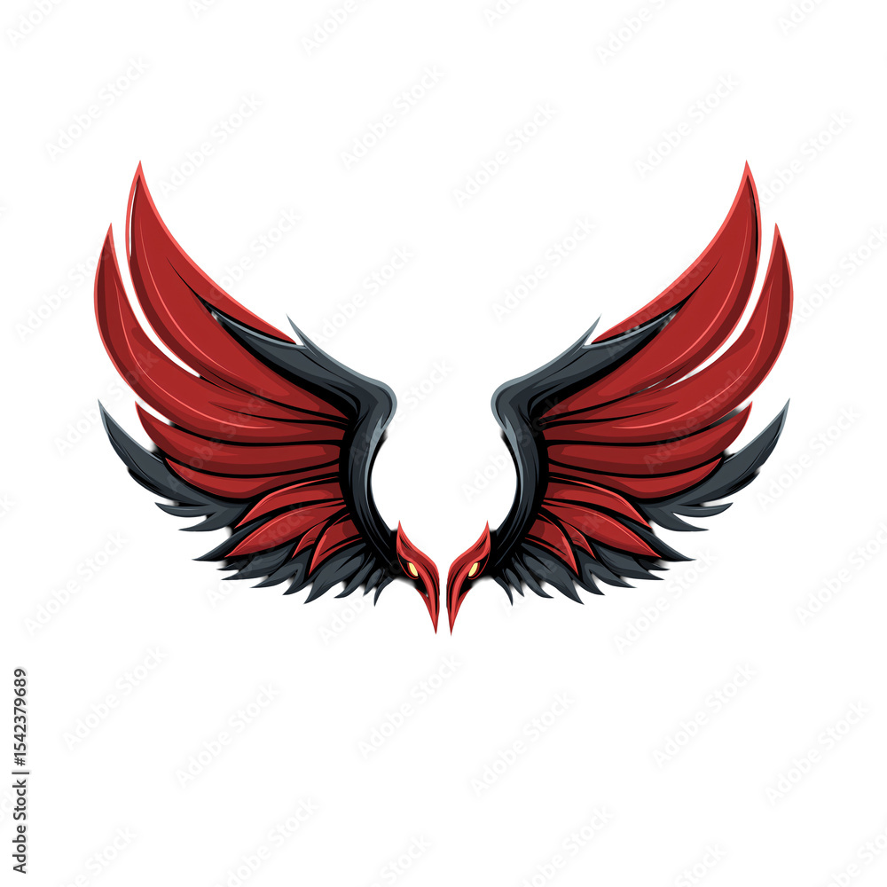 Obraz premium Wings on a transparent background.PNG