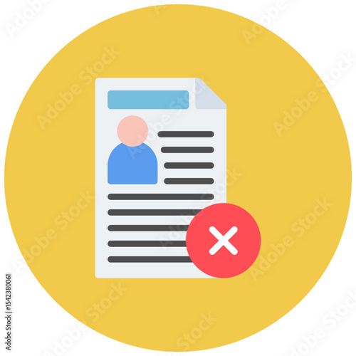 Rejection icon vector image. Can be used for Human Rights.