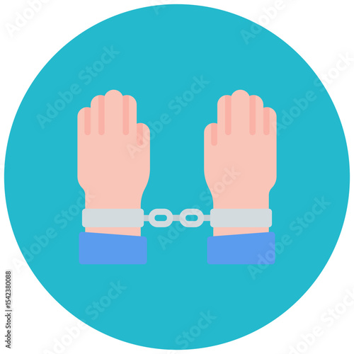 Slavery icon vector image. Can be used for Human Rights.