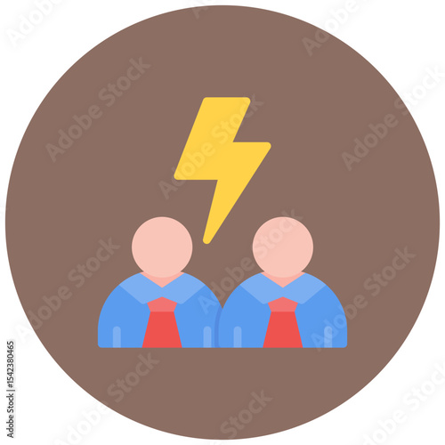 Altercation icon vector image. Can be used for Human Resource.