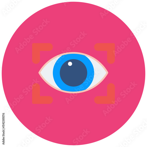 Vision icon vector image. Can be used for Human Resource.