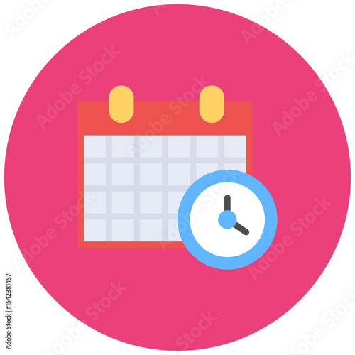 Deadline icon vector image. Can be used for Product Management.