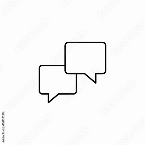 discussion talk bubbles icon sign vector