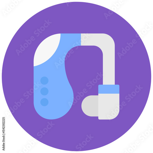 Hearing Aid icon vector image. Can be used for Nursing Home.