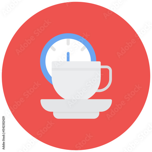 Coffee Break icon vector image. Can be used for Staff Management.