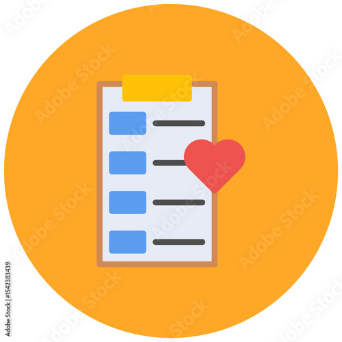 Wishlist icon vector image. Can be used for Online Store.
