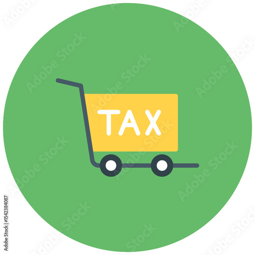 Free Download Cart Tax icon vector image. Can be used for Ecommerce Store. - GFXLoad