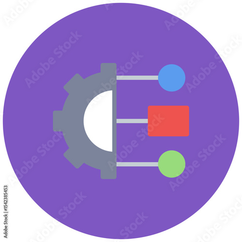 Resource Allocation icon vector image. Can be used for Project Assesment.