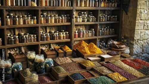 Aromatic Spice Shop:  Ancient Market Display