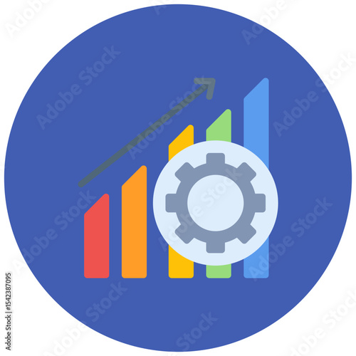 Productivity icon vector image. Can be used for Business Performance.
