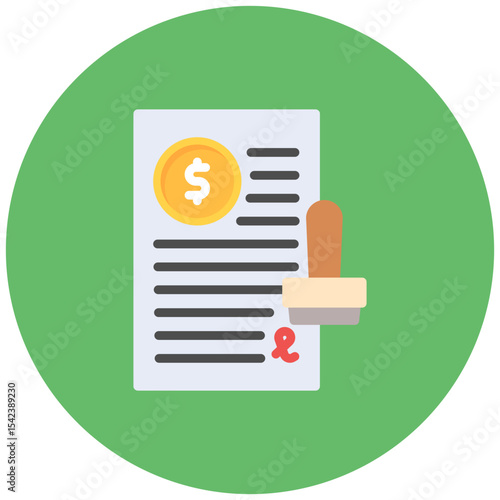 Loan Approval icon vector image. Can be used for Loan.