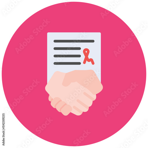 Loan Agreement icon vector image. Can be used for Loan.