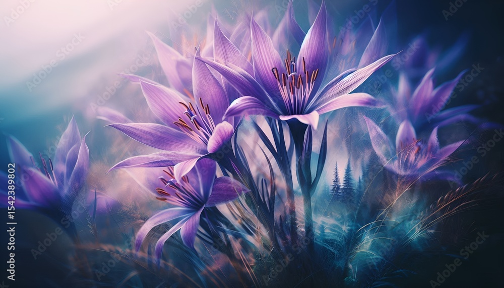 Fototapeta premium purple flower background