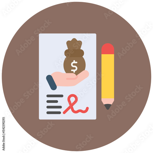 Loan Underwriting icon vector image. Can be used for Loan.