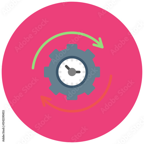 Capacity Utilization icon vector image. Can be used for Operations Management.