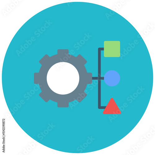 Resource Allocation icon vector image. Can be used for Operations Management.