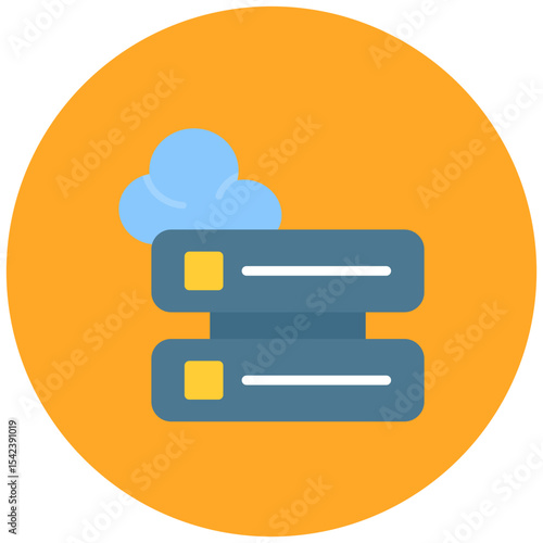 Cloud Storage icon vector image. Can be used for Remote Working.