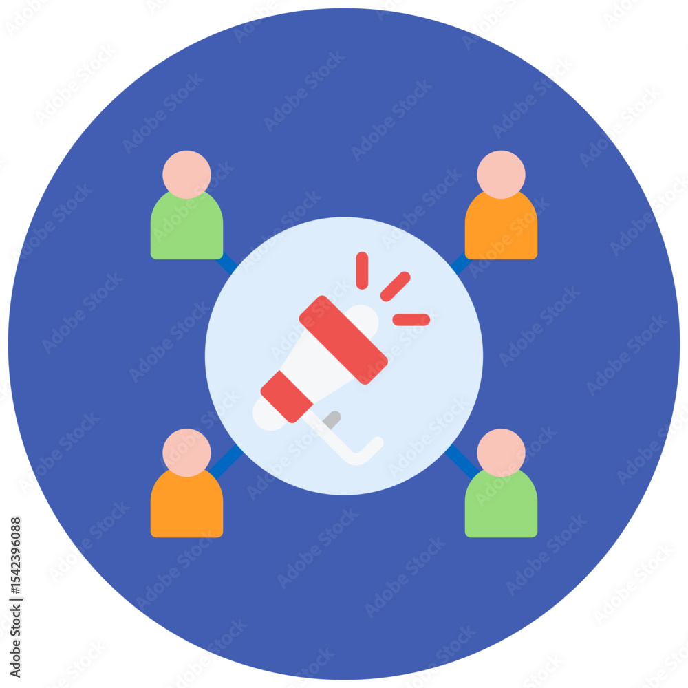 Obraz premium Public Relations icon vector image. Can be used for Professional Services.