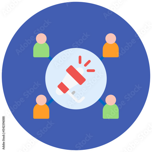 Public Relations icon vector image. Can be used for Professional Services.