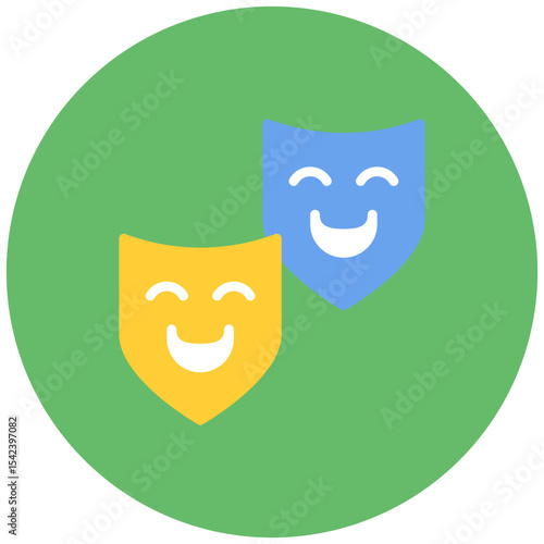 Comedy icon vector image. Can be used for Movie Genres.