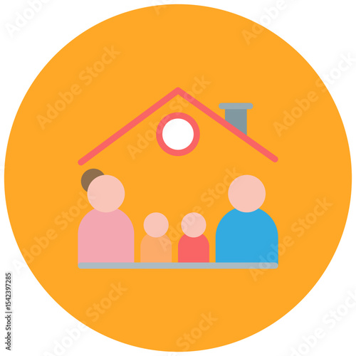 Family icon vector image. Can be used for Movie Genres.