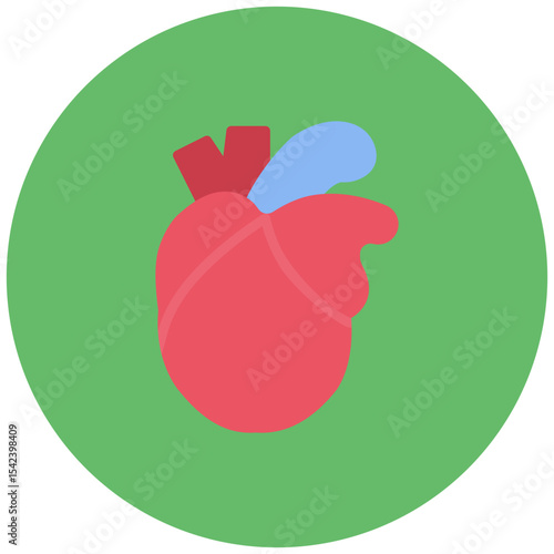 Coronary Artery icon vector image. Can be used for Cardiology.