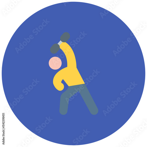 Exercise icon vector image. Can be used for Cardiology.