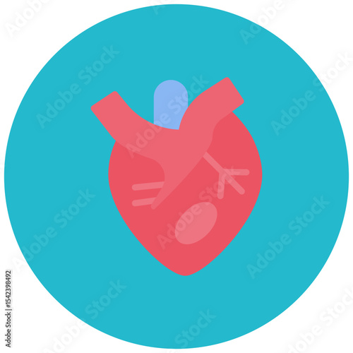 Myocardium icon vector image. Can be used for Cardiology.