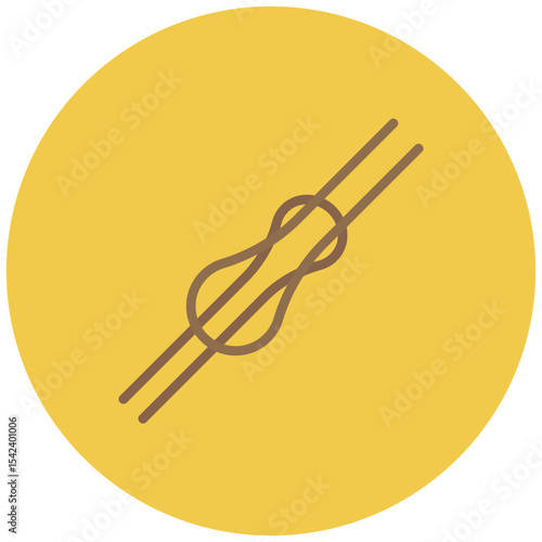 Climbing Knots icon vector image. Can be used for Rock Climbing.