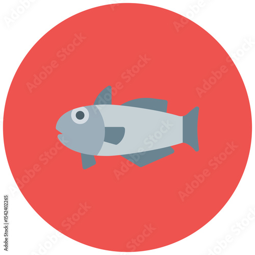 Haddock icon vector image. Can be used for Fish and Seafood.