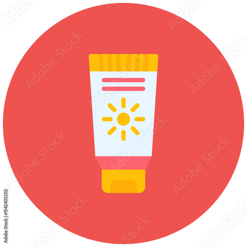 Sunblock icon vector image. Can be used for Sun Protection.