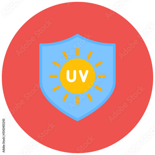 UV Protection icon vector image. Can be used for Sun Protection.