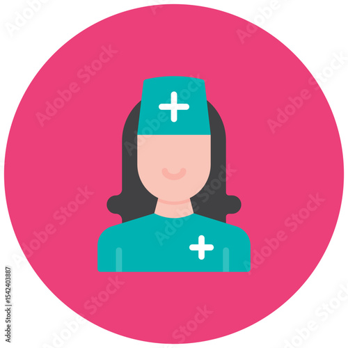Nurse icon vector image. Can be used for Tuberculosis.